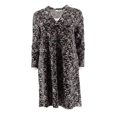 Robe courte noire imprimée florales - femme - Mango - taille M Bon état -  reconditionné disponible sur Label Emmaüs